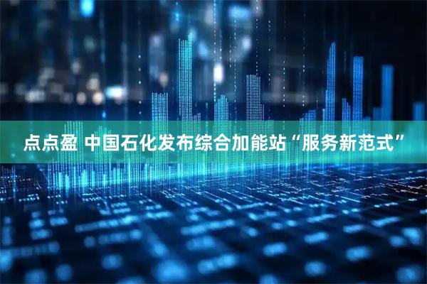 点点盈 中国石化发布综合加能站“服务新范式”