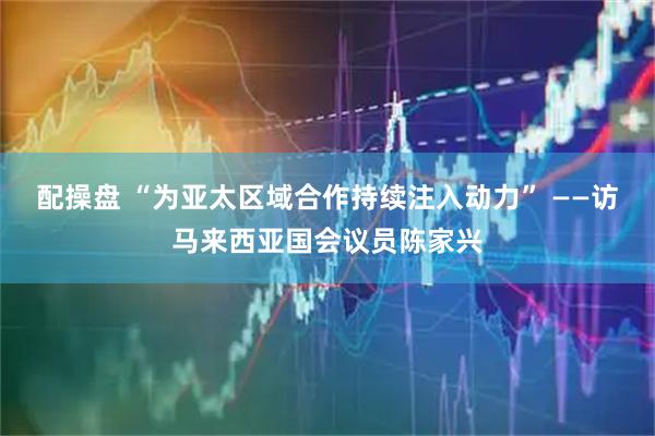 配操盘 “为亚太区域合作持续注入动力” ——访马来西亚国会议员陈家兴
